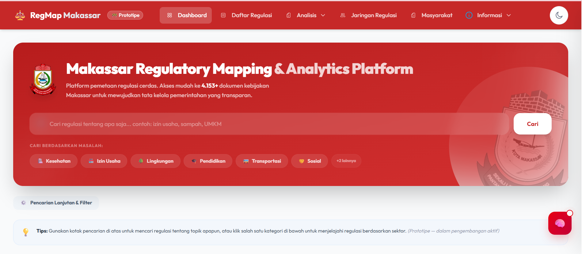 RegMap Legal Tech - Knowledge Graph Regulasi Daerah & Analisis Kebijakan RAG oleh Nurdyansa