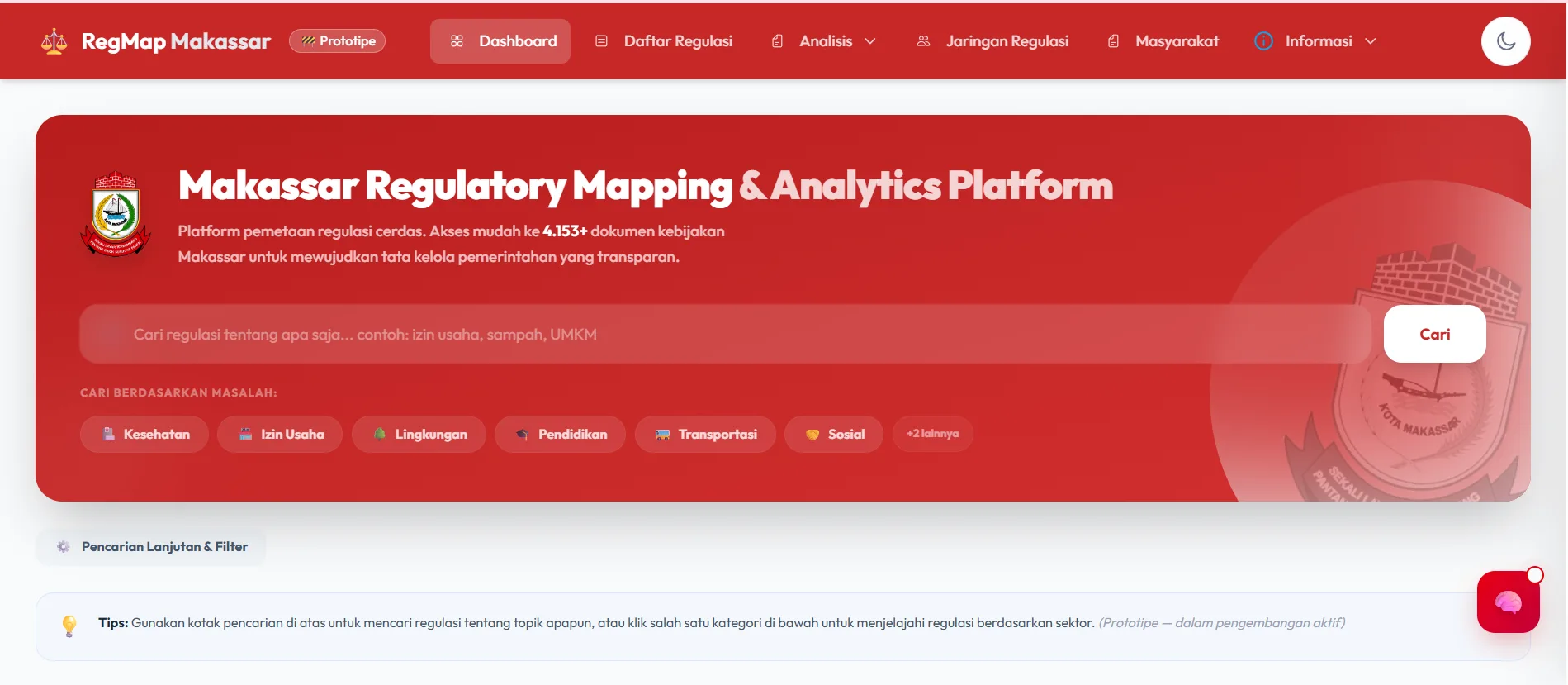 RegMap Legal Tech - Knowledge Graph Regulasi Daerah & Analisis Kebijakan RAG oleh Nurdyansa